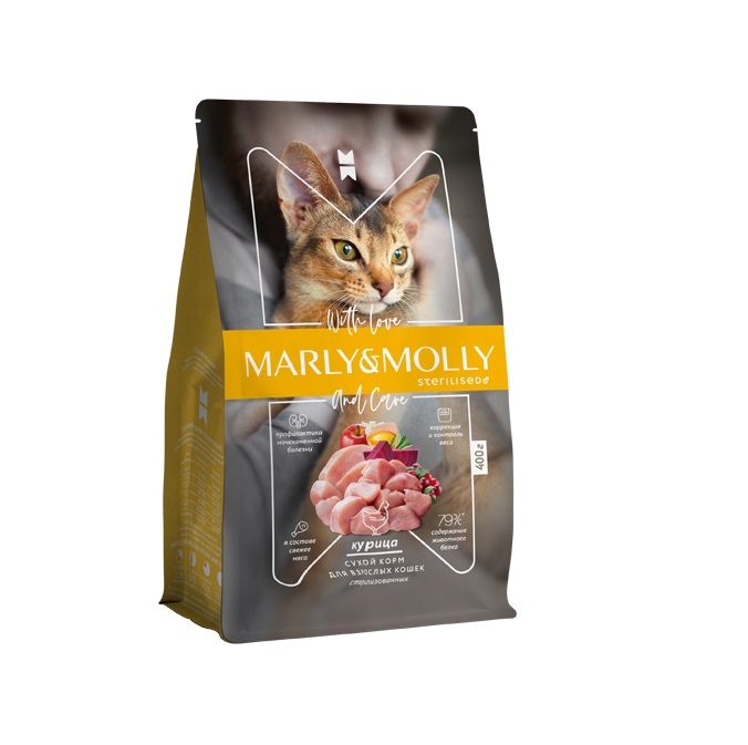 МарлиМолли 1,5кг - Стерил - Курица (Marly&Molly)